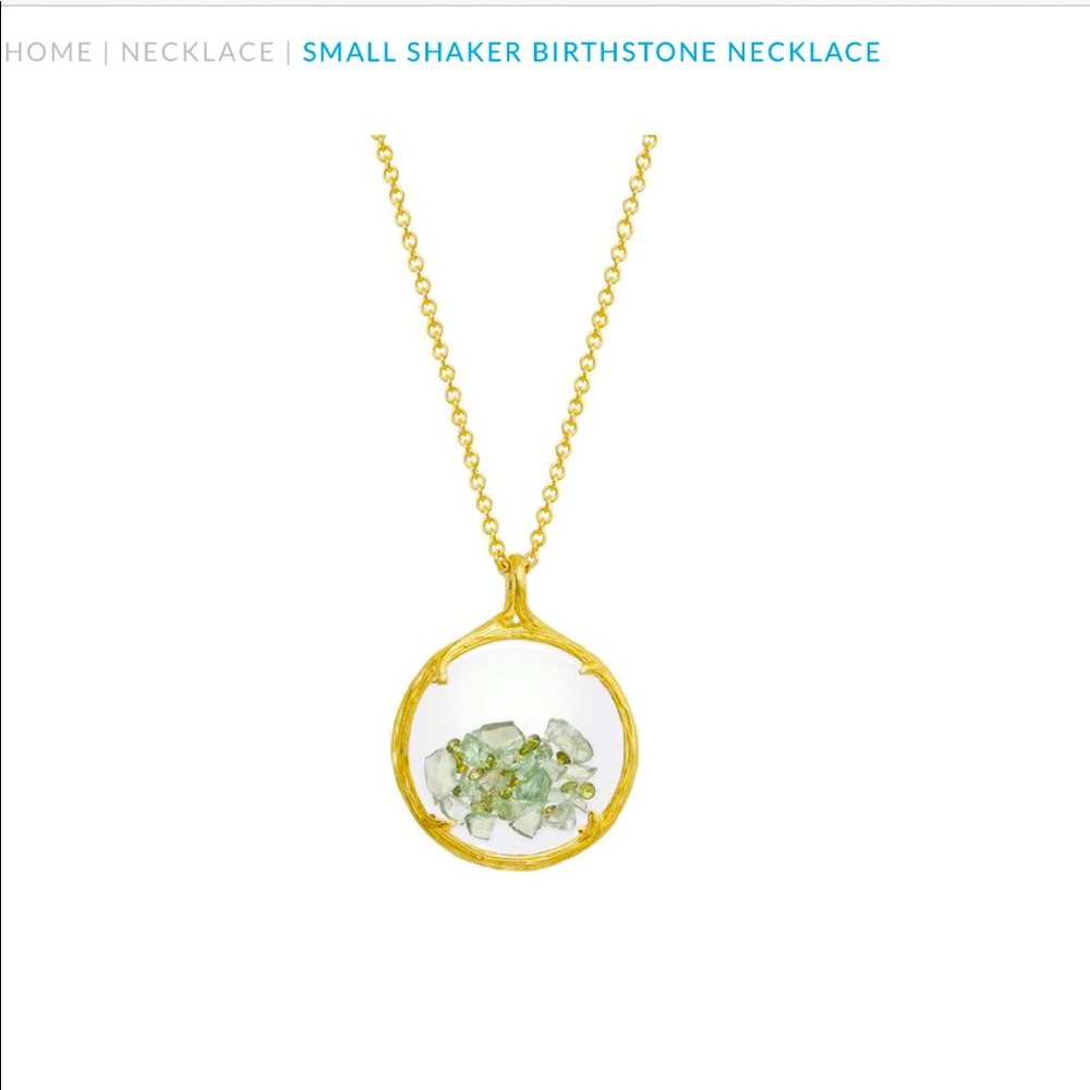 CATHERINE WEITZMAN Small Shaker Necklace - Peridot